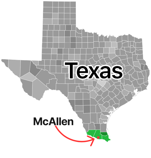Texas Map - Rio Grande Valley